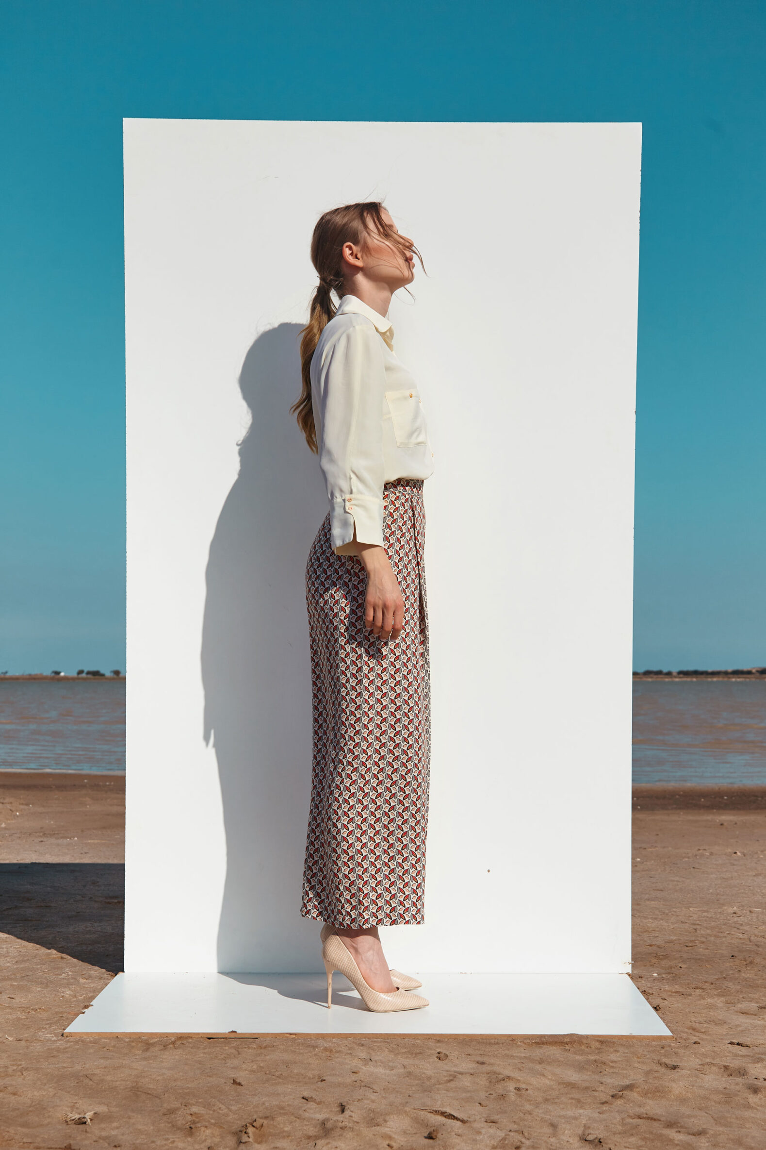 Red Printed Pant