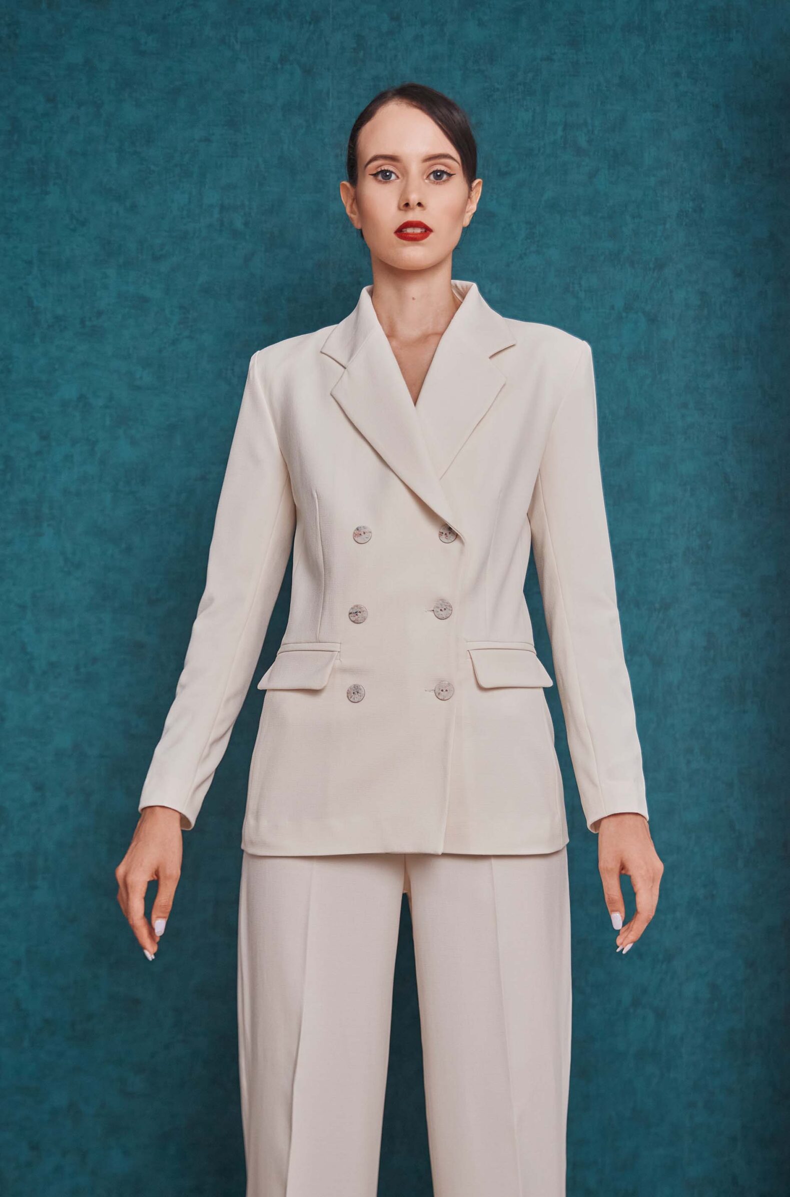 Light ivory suit blazer